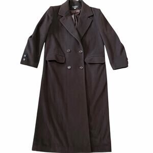 Vintage Women's Wool Camel Hair Trench Coat 6 Brown 80's Union USA Outerwear